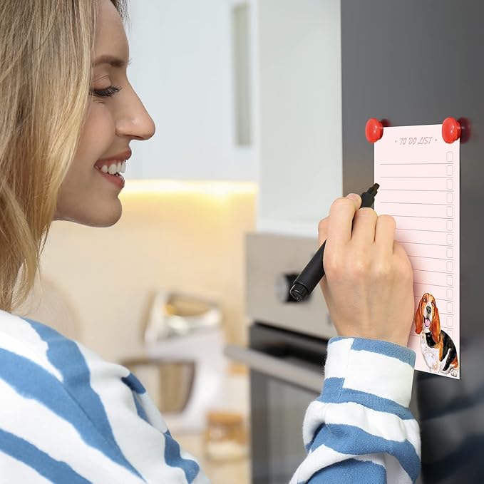 300 Sheets to Do List Notepad Daily Checklist Sticky Notes Cute Undated Memo Pad Color Block to Do Note Pad Weekly Plan Agenda and Organizer Planners for College(Dog Style,3.14 x 5.11 Inch)