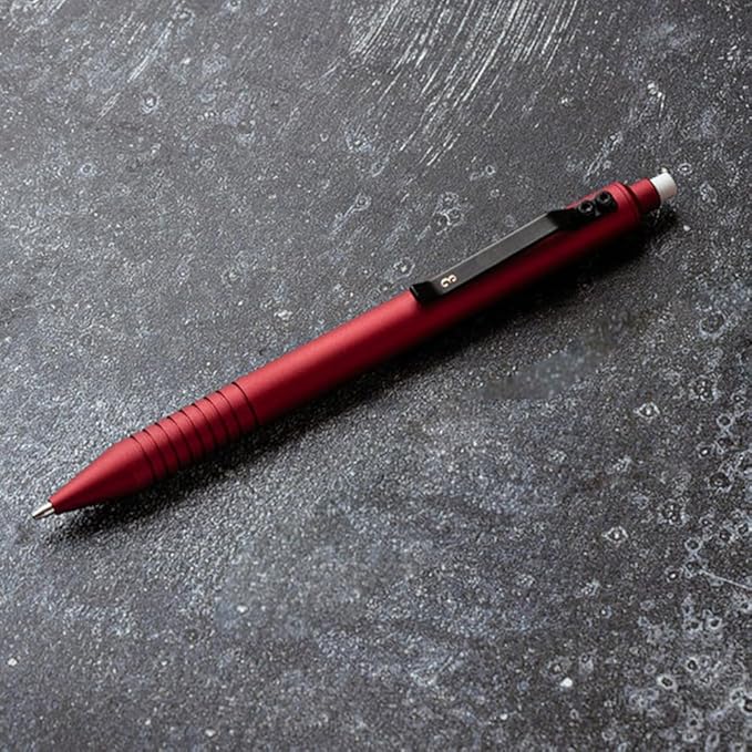 Everyman Oxblood Grafton Mechanical Aluminum Pencil, Premium 0.5mm Lead Writing, Drawing & Sketching, ideal for Professionals, Students and Architects & EDC Pencil