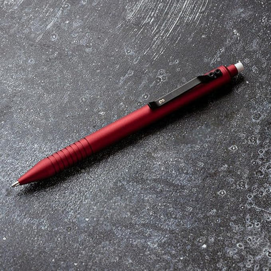 Everyman Oxblood Grafton Mechanical Aluminum Pencil, Premium 0.5mm Lead Writing, Drawing & Sketching, ideal for Professionals, Students and Architects & EDC Pencil
