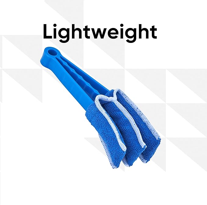 Blind Cleaner Duster Tool, Fan Blade Cleaner, Air Duct Cleaning Tools, Blue Window Blinds Cleaner with Microfiber Sleeve for Fans, Window Blinds, Vents, Shutters…(2 Pack -Superio)