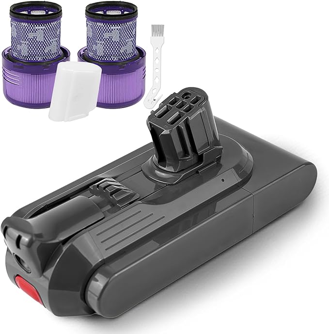 YAYA-Bechine Replacement for 3500mAh V12 Battery for DysV12 Detect Vacuum Series Including Slim, Absolute, Fluffy Series, SV46 Vacuum Cleaner Battery Part No. 965470-01 (Does not fit SV12 V10 V11)