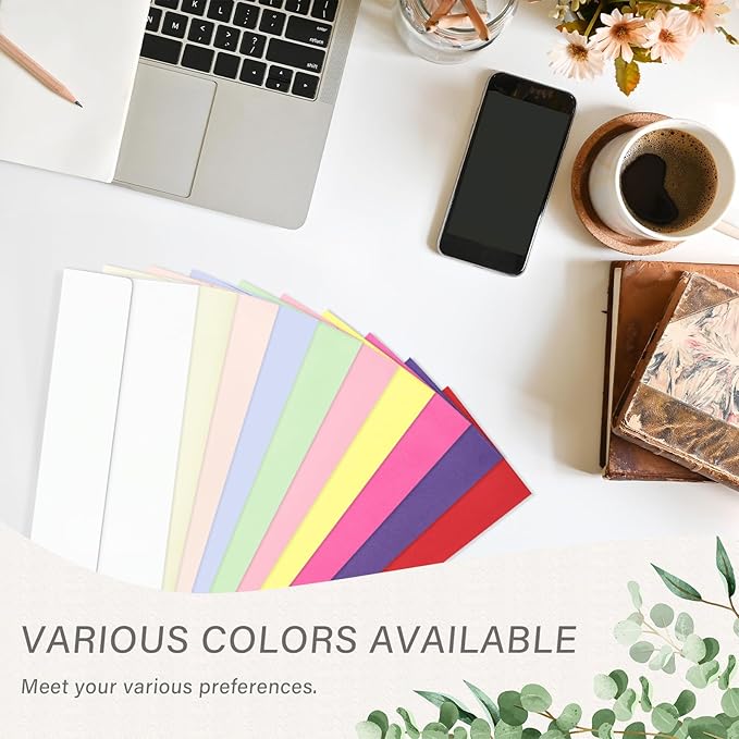 50 Pack #10 Colored Envelopes Letter Size, Colorful Business Envelopes Self Seal for Business, Invoices, Letter Mailing, Office Checks, 4 1/8 x 9 1/2 Inches