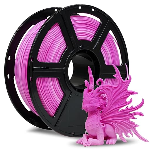 FLASHFORGE Rapid PLA Filament 1.75mm Pink White Gradient, 500mm/s High Speed Printing, 3D Printer Filament 1kg Spool, Dimensional Accuracy +/- 0.02mm, Enjoy Exceptional Print Quality