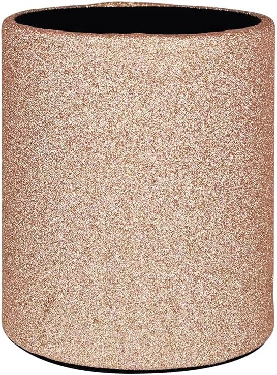 CXLE Pencil Holder Desk Organizer, PU Leather Pen Holder for Desk Decor Organizer Cosmetics Brush Holder for Teachers Students Storage Box Office Classroom(Gold)