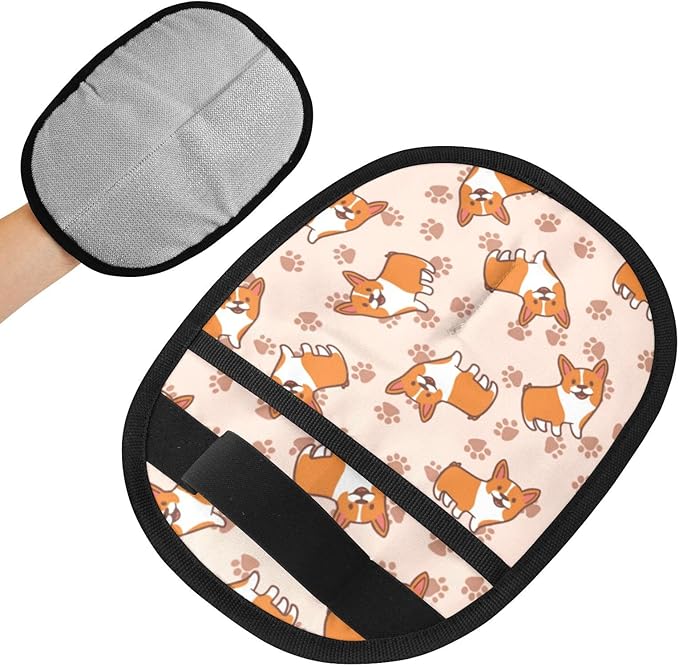 Corgi Pet Hair Removal Glove for Cats & Dogs Reusable Pet Hair Removal Glove pet Hair Electrostatic Gloves