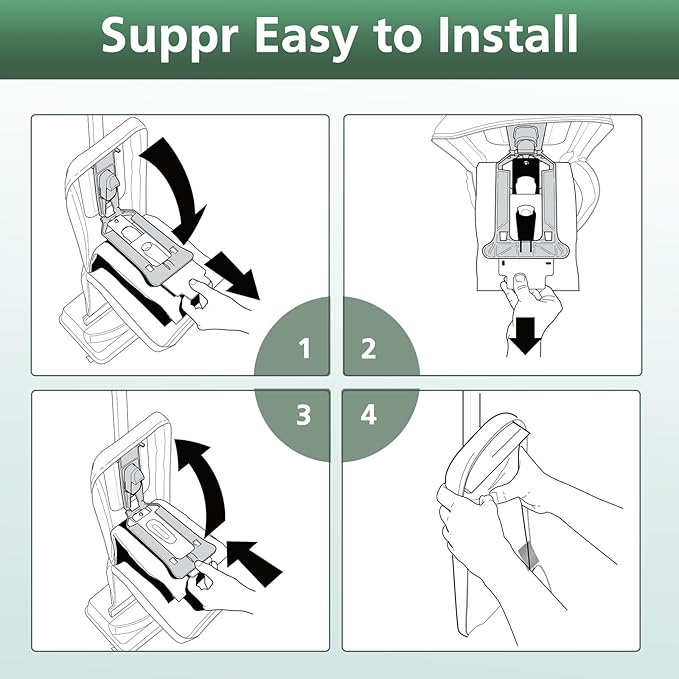 12 Packs Vacuum Bags for Oreck Type CC, Compatible with All Oreck XL Upright Vacuum Cleaner - Replaces Part # CCPK8DW