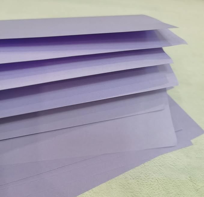 Light Purple Copy Print Paper 8.5X11 Inches,100 Sheets Rainbow A4 Printer Paper 70GSM Colored Origami Paper for Cutting DIY Kids Art Craft