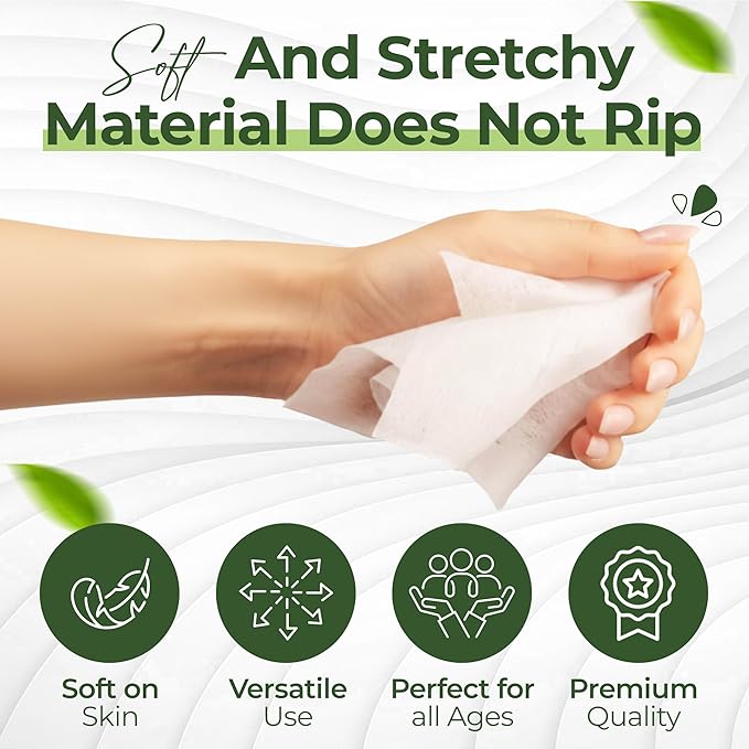 100 Individually Wrapped Hand Wipes – Aloe Vera Scent – 2 Convenient 50-Count Boxes | 100% Viscose, Eco-Friendly | Travel-Ready, Moisturizing