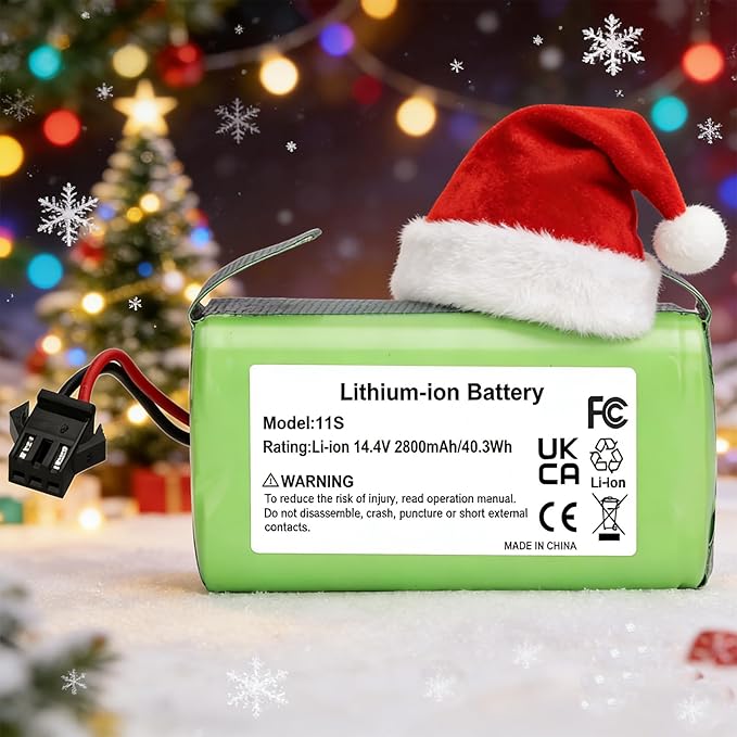 JYJZPB 14.4V 2800mAh Replacement Battery for Eufy RoboVac 11 11S 30 15C 25C 35C G10 G30 G30 Edge, G30 Hybrid, G30 Verge, G32Pro and Ecovacs Deebot N79, N79S, DN622, 500