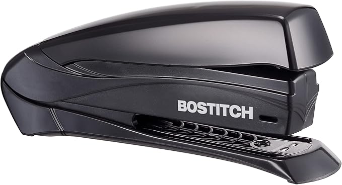 Bostitch Office Inspire 20 Sheet Stapler - One Finger, No Effort, Spring Powered Stapler - Black (1423)