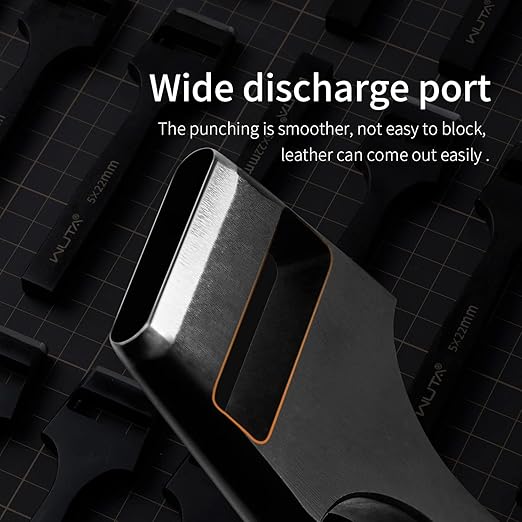WUTA Leather Oval Hole Puncher for Watch Band Leather Crafting (5 * 25mm)
