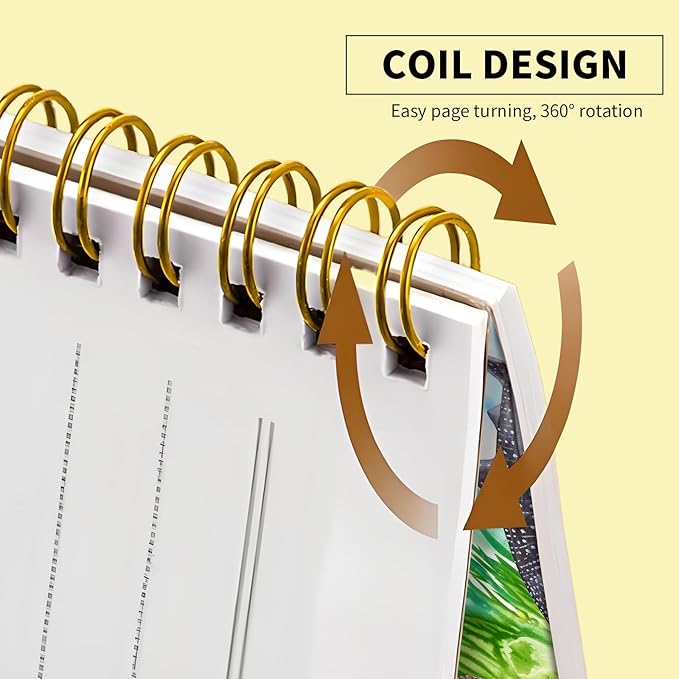 Spiral Journal Notebook, Hardcover Lined Journal for Women, Medium 6 x 8.4 in, 120 Pages Thick Paper, College Ruled Notebook for Writing, Work, Office, and School,Colorful Whale Ocean Animal