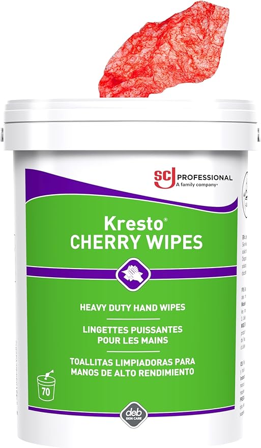 SC Johnson Professional Kresto Cherry Hand Cleansing Wipes 70CT, 6 COUNT CASE