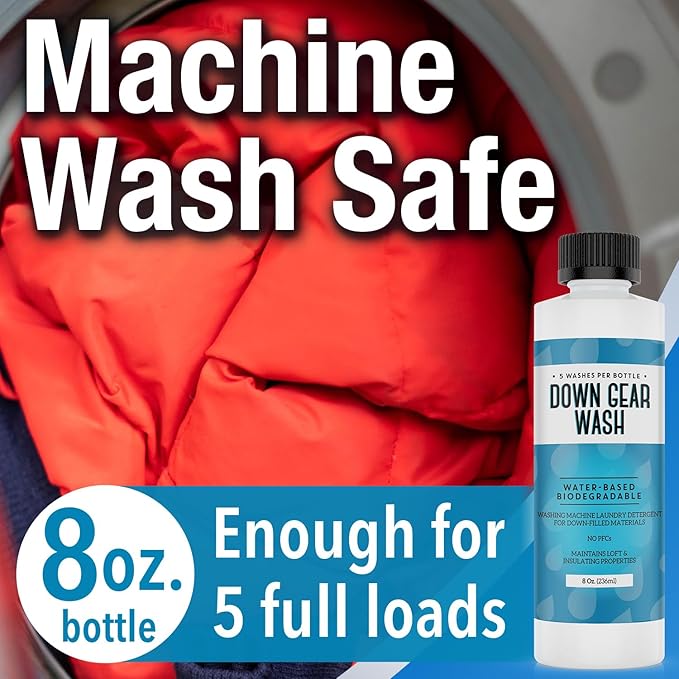 IMPRESA Concentrated Down Wash Detergent for Restored Loft & Warmth - High-Performance Detergent for Down Jackets, Coats, more to Improve Water Repellency - 8 oz, [5 Loads]