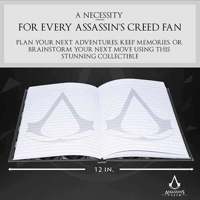 Assassin's Creed Notebook- Lined Hardcover- 200 Pages