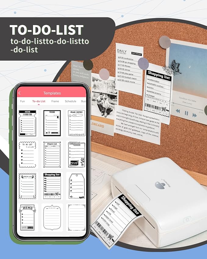 Phomemo M04S Bluetooth Portable Printer - Thermal Label Printer, Support 2/3/4 inch Printing, Compatible with Phones, Computer, 300dpi, Great for Documents, Notes, Stickers, Labels