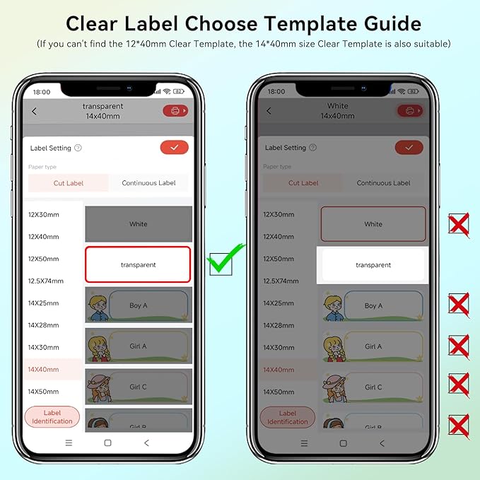 EEBBL D30 P21 Label Maker Tape Refill 12mm×40mm(0.47"x1.57") Sticker, Laminated Thermal Label Tape Replacement, 1650 Labels/10Rolls, High Definition Labeling Tape for Home Office School Hotel