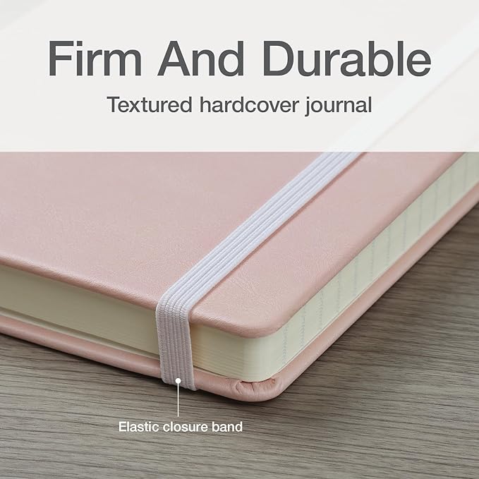 Oxford Journal, Lined Writing Notebook, Writer's Journal, Classic Notebook for School or Office, 192 Pages, 7.5" x 9.5", Hardcover, Blush (75503)