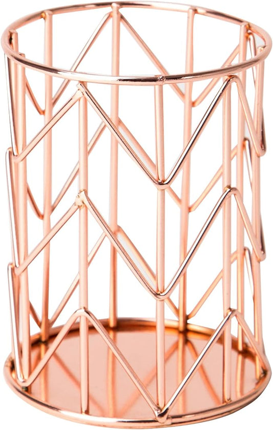 U Brands Pencil Cup, Wire Metal, Copper/Rose Gold - 857U06-24