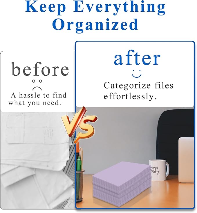 Zzrywuty File Folders with Pockets Letter Size, 50-Pack Paper Folders with Card Slot, Two Pocket Folders for School Students, Businessmen, Home and Office Workers（Purple）