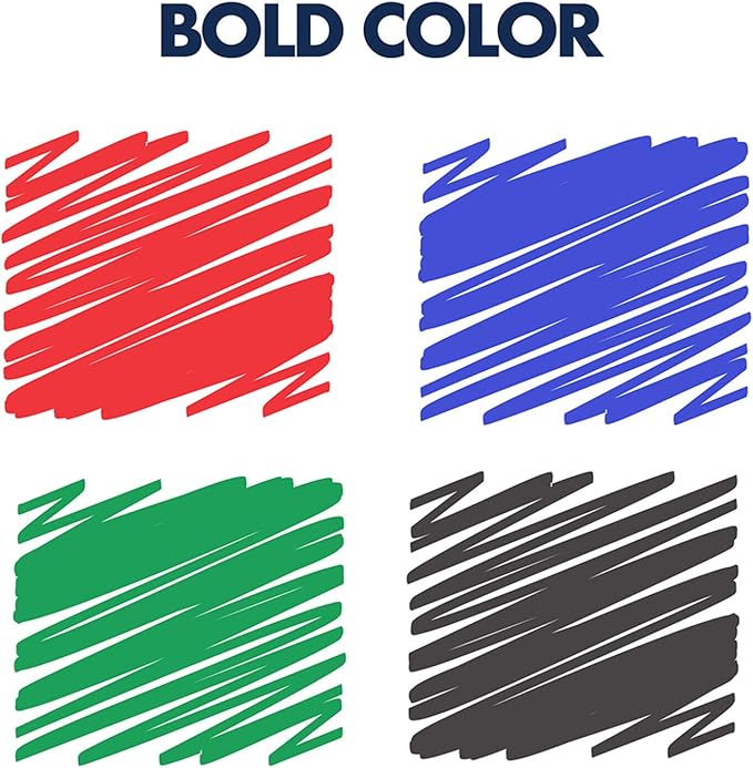 Quartet Glass Board Dry Erase Markers, Premium Whiteboard Markers, Bullet Tip, Assorted Colors, 12 Pack (79554)