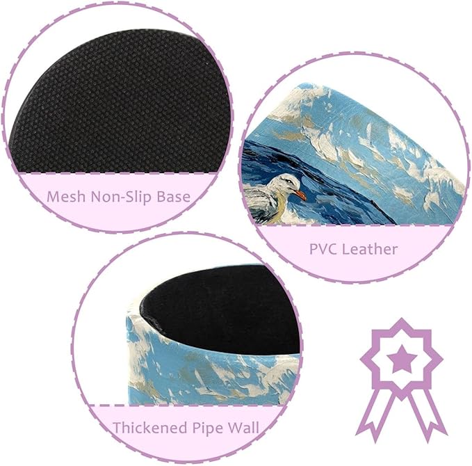 Beach Birds East Coast Ocean Pen Holder Stand Cup Pencil Holder Organizer Makeup Brush Holders for Home Office Desk