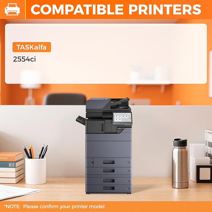 TK-8367 TK8367 Toner Cartridge 4-Pack High Capacity Replacement for TK-8367K TK-8367C TK-8367M TK-8367Y Compatible with Kyocera TASKalfa 2554ci Printer 1T02YP0US0 1T02YPAUS0 1T02YPBUS0 1T02YPCUS0 CMYK