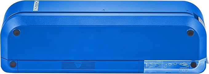 Bostitch Office Electric 3-Hole Punch, Dual Paper Loading, Heavy Duty, Jam-Free 20 Sheet Capacity, AC Adapter or Battery Powered, Space Saving, Blue, (EHP20-BLUE)