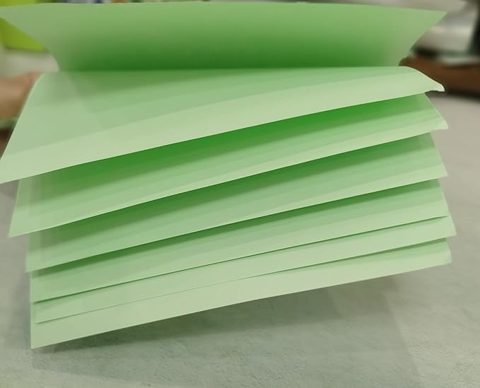 Light Green Copy Paper, 8.5 x 11 inches, 100 sheets Rainbow A4 Printer Paper 70GSM Colored Origami Paper for Cutting DIY Kids Art Craft