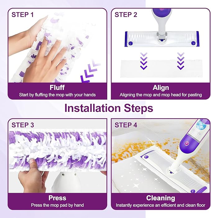 25 Pack Disposable Mop Pads for Swiffer Power Mop, Thickened 14-Layer，Multi-Surface PowerMop Refills Replacement Mopping Pad for Floor Cleaning，Non-Washable & Unscented,Quick-Absorb，No Residue