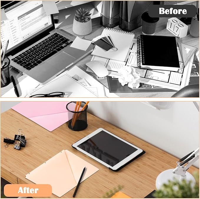 20 Pack Binder Pocket Letter Size Clear Plastic Document Folders File Folders Plastic 3 Hole Punch Binder Folders Binder Dividers with Pockets Binder Folders Side Loading 11x8.9 inch Assorted Colors