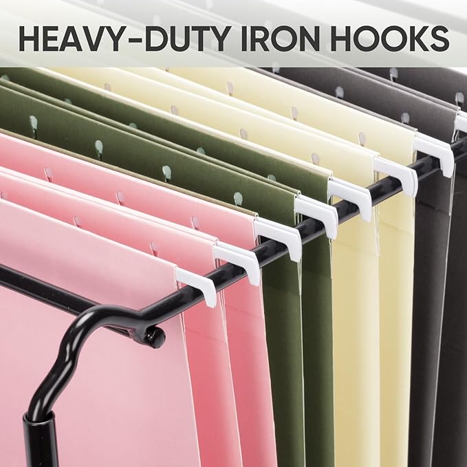 BALEINE 16PK Hanging File Folders, Letter Size Hanging Folders with 1/5-Cut Tabs for Filing Cabinets, File Boxes (16PK, Letter Size)