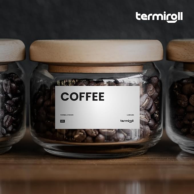 4x3 Thermal Label for Barcodes & Address - Perforated - 500 Labels/Roll - Compatible with Most Direct Thermal Printers Rollo, Zebra - Strong Adhesive, BPA-Free, Commercial Grade (4"x3", 500, Count)