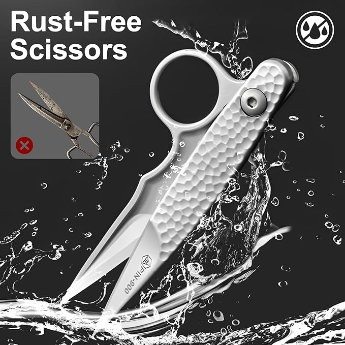 2025 New Upgrade Sewing Scissors, Stainless Steel Premium Tailor Scissors, Thread Snips Trimming Nipper for Gift Wrapping Yarn, Sewing Supplies (2)