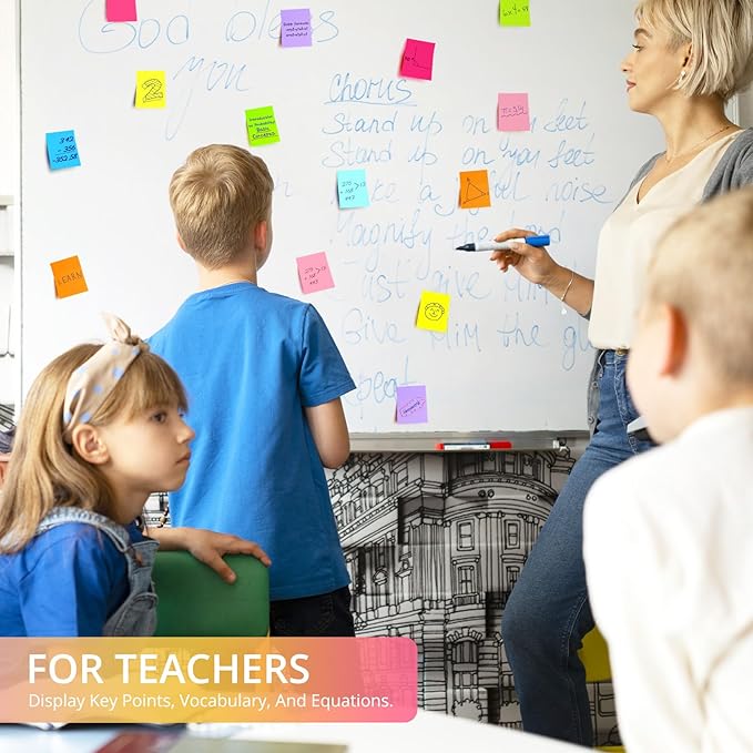 72 Pads Sticky Notes, 1.5x2 inches, Mini Soft Paste Self-Stick Note, 12 Colors Small Sticky Pads Perfect for Office, Study, and Home Life Organization-72 Pack