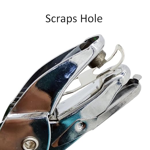 MIAO JIN 2Pcs 1/4" Triangle and 1/6" Square Handheld Metal Hole Punch for DIY Craft Paper Scrapbook Puncher Small Shaped Hand Tool with Grip (Triangle and Square)