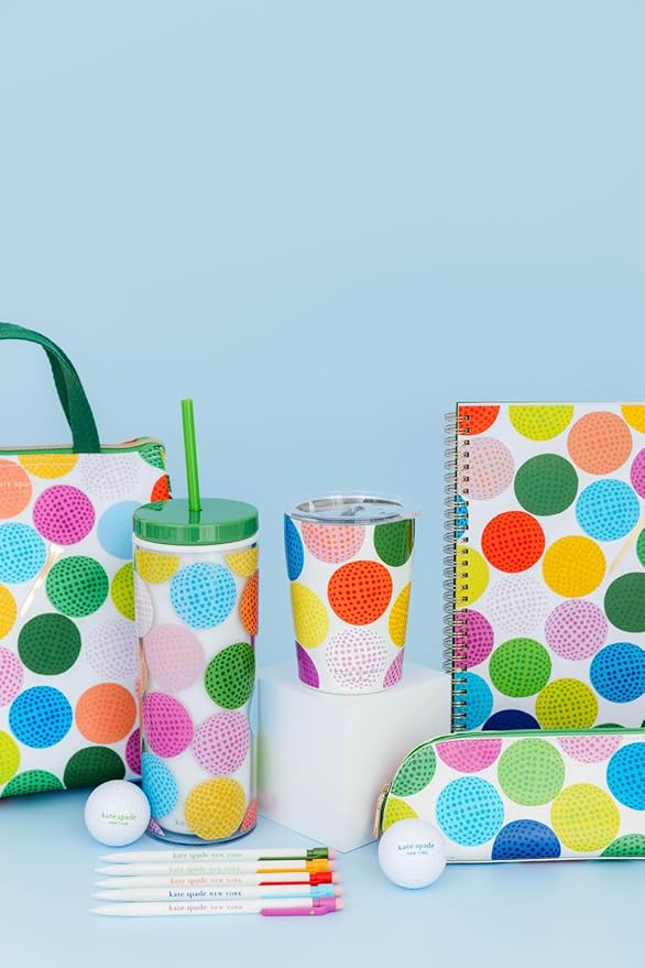 Kate Spade New York Large College Ruled Notebook, 11" x 9.5" Spiral Notebook with 160 Pages