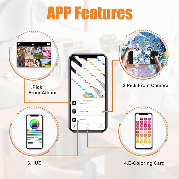 320 Colors Alcohol Markers with Free App, Chisel & Fine Tip Alcohol-Based Marker Set for Adults Kids, Dual Tip Artist Markers for Drawing, Coloring Illustration, Painting and Great Gift Idea