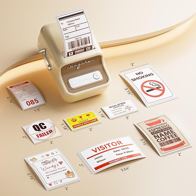 NIIMBOT Red&Black Labels, Refill Sticker Papers Only for B21 Pro 300DPI Label Maker, Dual Color Printing Stickers Good Idea for Schools,Business,Price Tags,Baking(2''x3.15''/50x80mm)