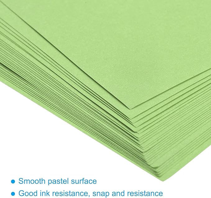 MECCANIXITY 50 Sheets Colored Copy Paper 16.5 x 11.7 Inch Printer Paper 80gsm Light Green for Office Printing, Document Copying, Invitations, Forms, Art Projects