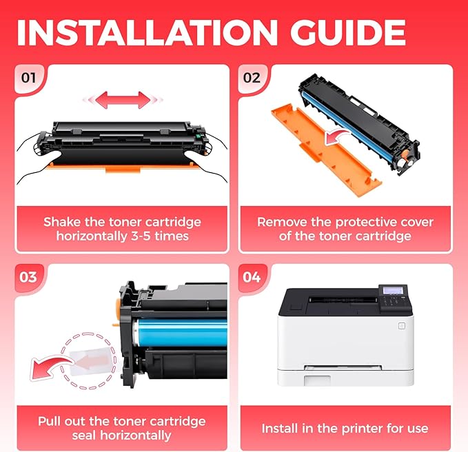 067H 067 Toner Cartridge Set 4-Pack MF656Cdw MF654Cdw High Capacity Compatible for Canon 067 067H Works for Color imageCLASS LBP632Cdw LBP633Cdw MF652Cdw MF653Cdw Printer Ink Black Cyan Magenta Yellow