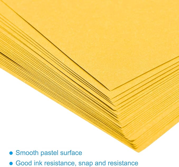 MECCANIXITY 50 Sheets Colored Copy Paper 16.5 x 11.7 Inch Printer Paper 80gsm Gold for Office Printing, Document Copying, Invitations, Forms, Art Projects