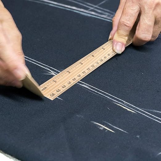 KEILEOHO 96 Pack 12 Inch Wooden Rulers Bulk, 30cm Wood Ruler Measuring 2 Scales for Home, Student, Office Tailor Shop, Factory, 12Inch and 30CM