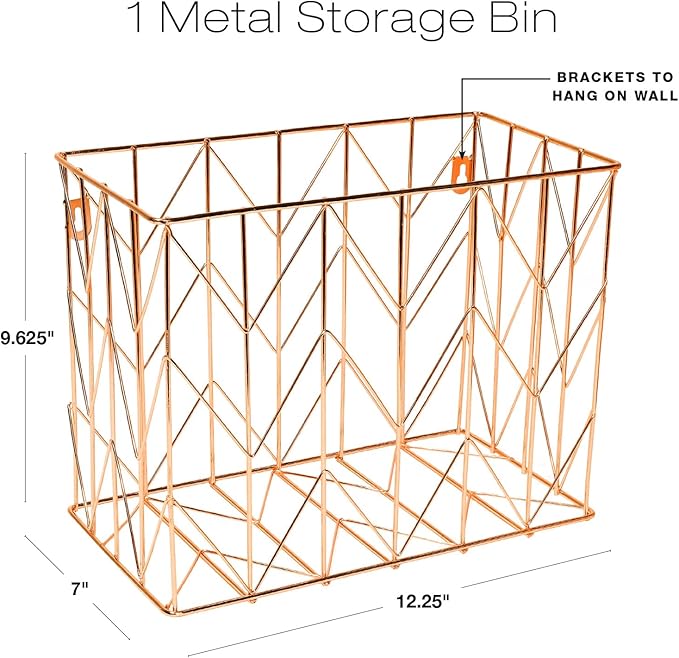 Global Printed Products Deluxe Designer Hanging File Folder Kit, Includes Metal Hanging Basket, 12 Hanging Folders, 24 File Folders, 1/3 Cut Tab, Assorted Positions, Letter Size (Marble)