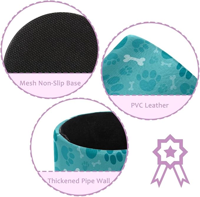 Dog Footprints Pen Holder Stand Cup Pencil Holder Organizer Makeup Brush Holders for Home Office Desk