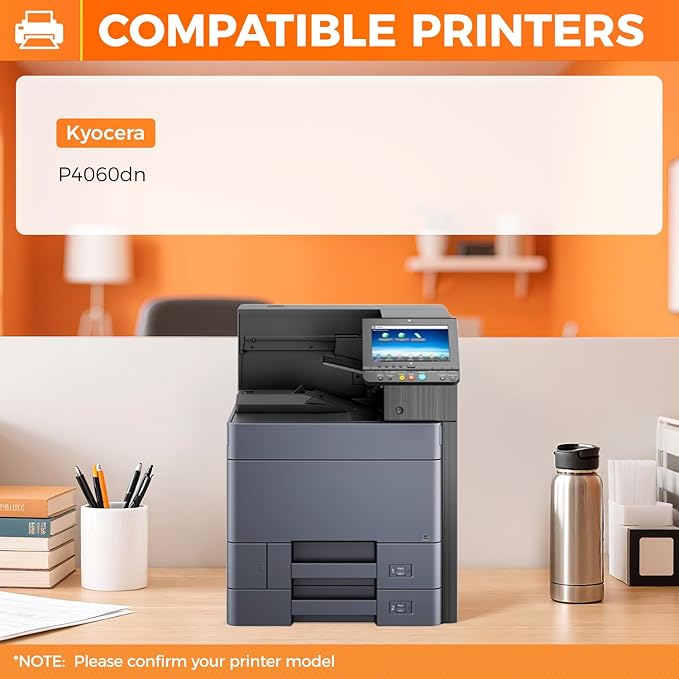 TK6332 TK-6332 Toner Cartridge Black 2-Pack High Capacity Replacement for Kyocera 1T02RS0US0 TK6332 TK-6332 Compatible with Kyocera ECOSYS P4060dn Laser Printers Toner Kit,32,000 Pages Monochrome Ink