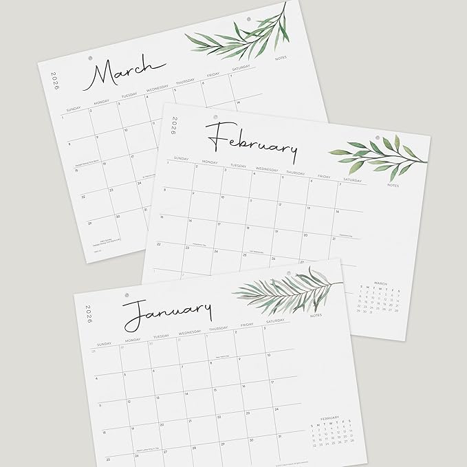 Cabbrix Desk Calendar 2025-2026 with Desktop Mat, Simple Desk Pad Calendar 15 x 12 Inch Include July 2025 to June 2026, Desk Blotter Calendar for Home School and Office