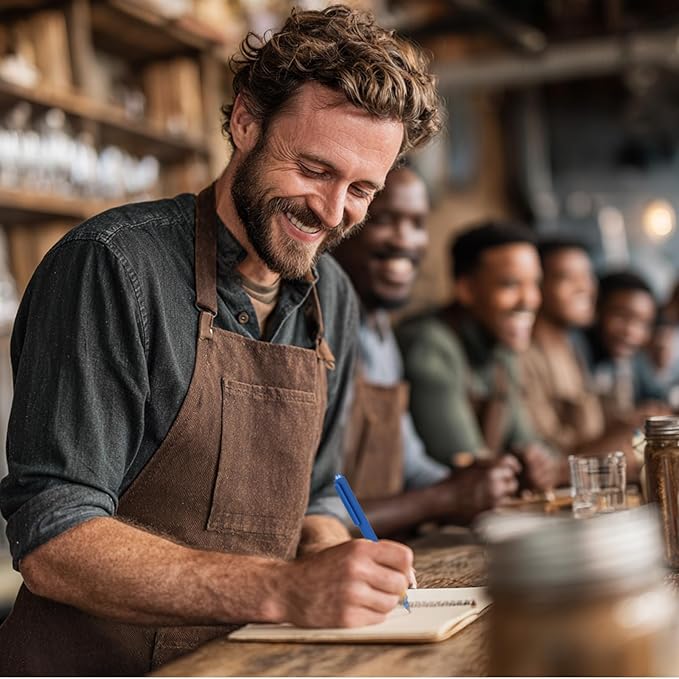 WY WENYUAN Pens Bulk, 30-Pack Black & Red & Blue Ballpoint Pens (1.0mm Medium Point) - Smooth Writing No-Smear Click-Type Bulk Pens for School,Corporate,Journals