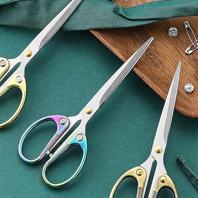 6.3" Small Sewing Scissors All Purpose Scissors Stainless Steel Tip Shears DIY Tools Office Scissor for Home Office School Sewing Fabric Handcraft Craft Art Work Needlework Daily Use Colorful