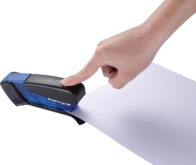 Paper Pro Compact Classic No Effort, One Finger, 80% Easier Staplers - Great for Carpal Tunnel and Arthritis, Assorted (3054)